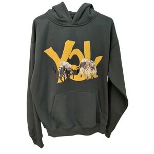 Japhoo Clothing From NEPAL SIZE MEDIUM‎ UNISEX DARK GREEN HOODIE